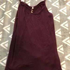 Maroon front crosses tank